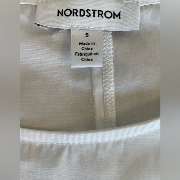 New ~ NORDSTROM ~ Puff Sleeve Belted 100%  Cotton Dress ~ VACAY CRUISE - Picture 6 of 11